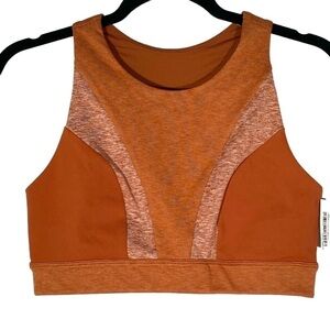 Core 10 New size M woman's Yoga Bralette sports Bra light support light rust